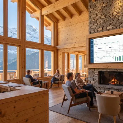 Nachhaltiges Alpenhotel mit Energiemanagement-Dashboard im Berner Oberland